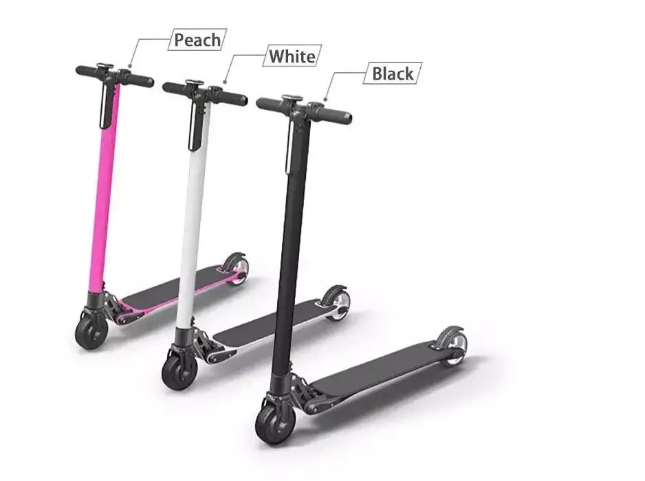 

2017 NES carbon fiber electric scooter the lightest electric scooter weighs only 6.3 KG samsung battery