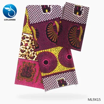 

LIULANZHI African Prints Fabric Chiffon Sewing Fabric for Cloth African Chiffon Fabric ML9X15
