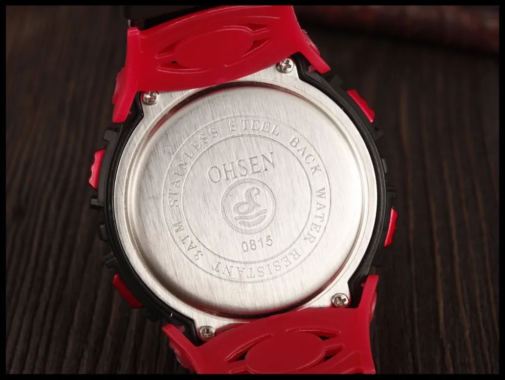 New Fashion Ohsen 0815 Quartz Kids Watches Boys Girl Xmas Gift Alarm Clock Sport Digital Watch LED Colorful Backlight Relojes (28)