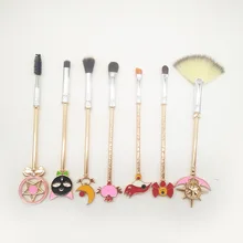 Хит Косметика Кисти Набор Сейлор Мун Косметический комплект кисточек Maquiagem Набор детских инструментов подводка для глаз шейдер бровей мягкие синтетические волосы