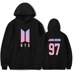 БЦ Hoodie Moletom Harajuku Для женщин поп Bangtan хип-хоп любовь Ваш BTS Толстовка зима Для женщин поп одежда