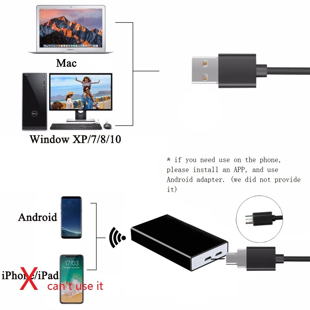 Цифровой паяльный микроскоп мегапикселей USB 1000X 5000X камера 8 светодиодов