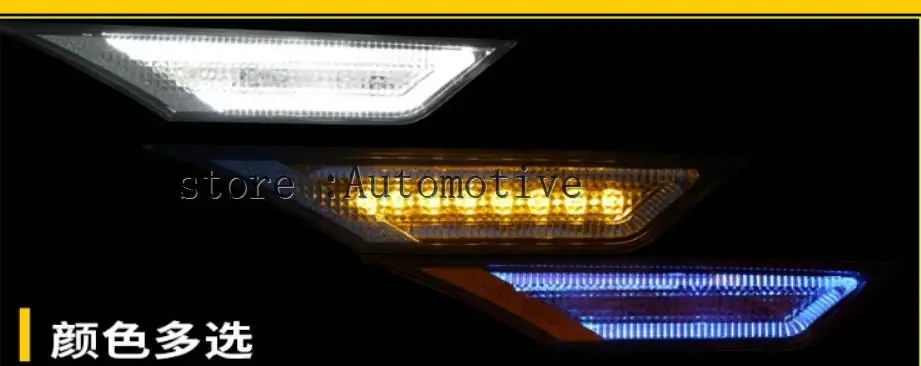2018LED поворотники боковые лампы/свет Запчасти для АВТО обновления HONDA CIVIC Седан 10th/десятый 3 цвета