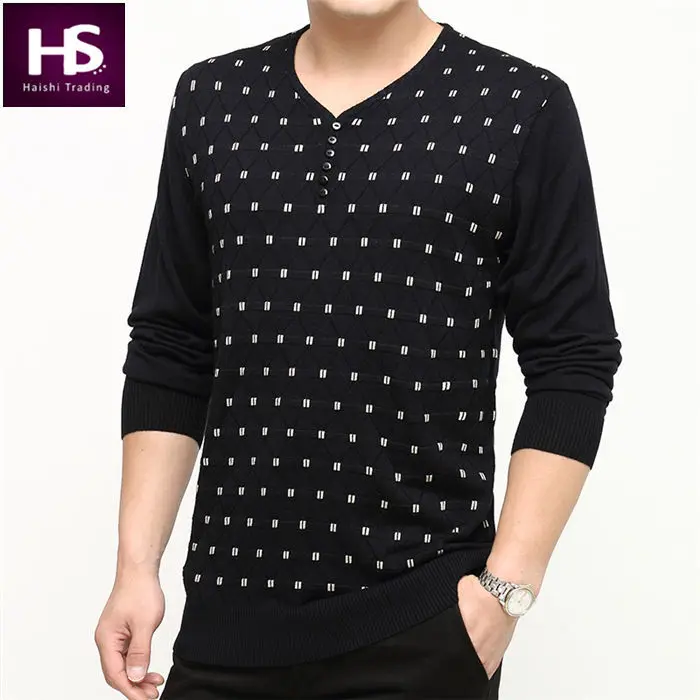 Aliexpress.com : Buy Knitted Wool Jacquard Sweater Men ...