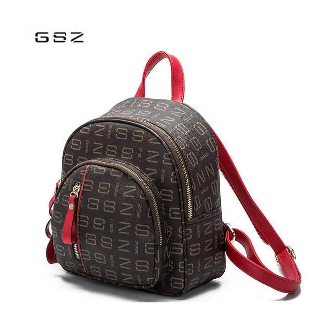 

GSZ women's shoulder bag 2018 new pop mother package retro shell-shaped woman backpack brown free shipping