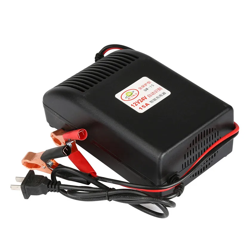 

017 New Smart Fast Lead-acid Car Battery Charger Automatic 15 Amp 12/24 V Battery Charge