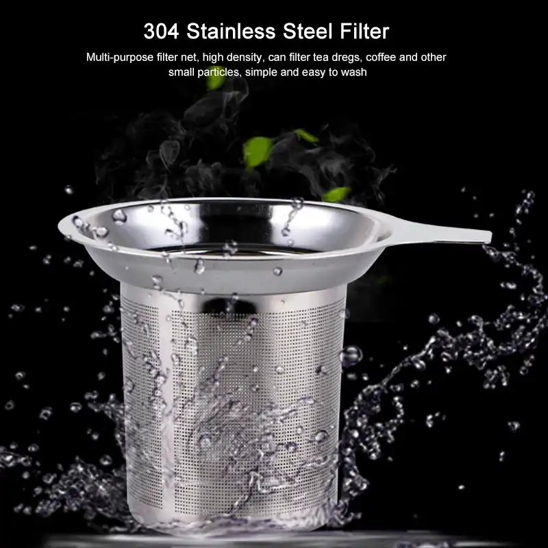 Double Handles Tea Infuser Stainless Steel Fine Mesh Filter Reusable Strainer Single Wire Mesh Coffee Filter Leaf Tea Strainer Tea Infusers Aliexpress