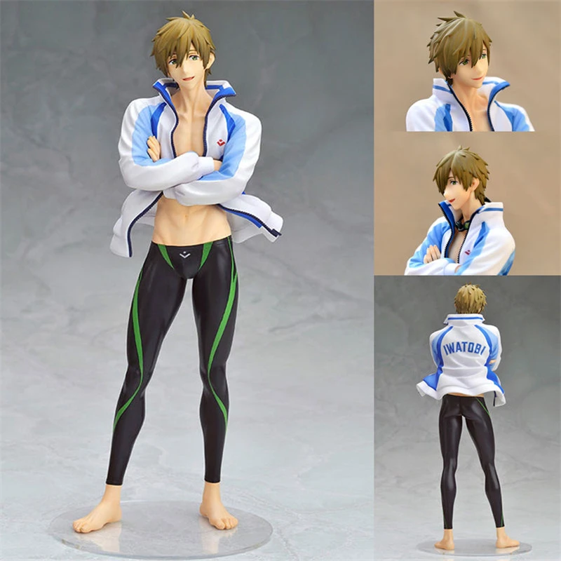

[PCMOS] 2017 Hot Anime Free! Iwatobi Swim Club Tachibana Makoto 1/8 Scale PVC Figure NO Box Collection Desk Decoration 5021-L