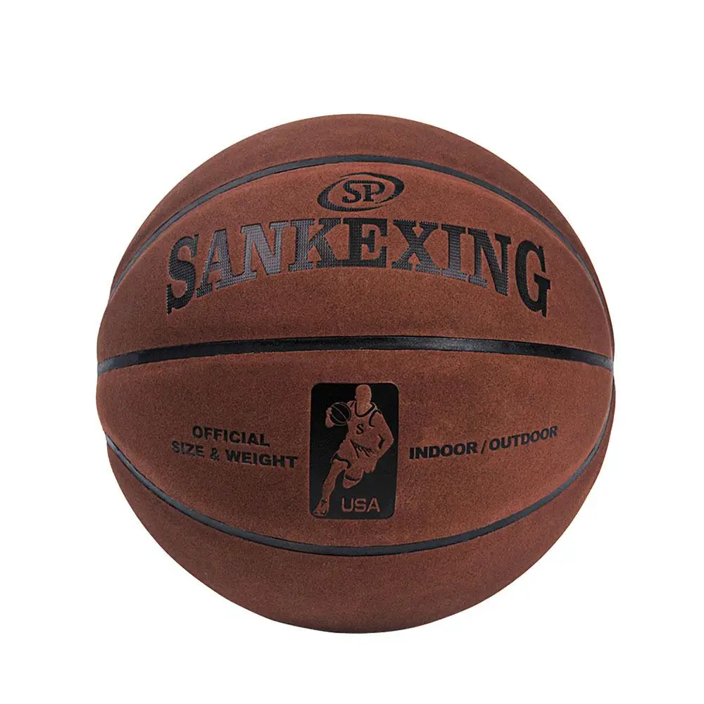 Бренд SANKWXING, Официальный баскетбольный мяч, Размер 7, кожаные баскетбольные мячи, для улицы, для мужчин, баскетбольный мяч 75 см, мягкий