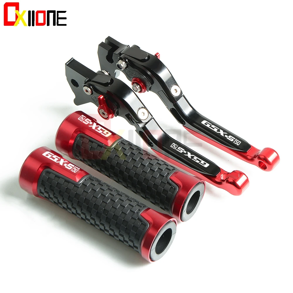 

Motorcycle Adjustable Folding CNC Brake Clutch Levers Moto Handlebar Grip Handle Hand Grips For Suzuki GSX150 GSX 150 2017 2018