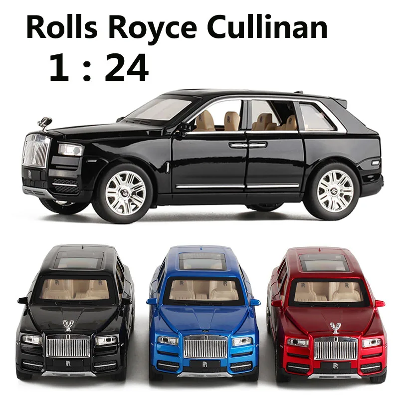 1:24 Масштаб Rolls Royce Cullinan литье под давлением игрушечные машинки горячие колеса металлическая модель автомобиля мини автомобильная дорога подарки на день рождения для детей