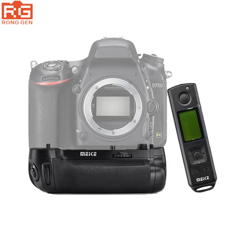 

Meike MK-DR750 Battery handle Vertical Battery Built-in 2.4g Wireless Control Battery Grip for Nikon D750 AS MB-D16 Wireless Re