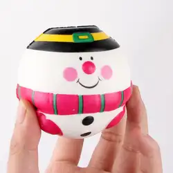 6 см ПУ Санта Клаус/Снеговик мяч Squishies замедлить рост игрушки куклы снятие стресса игрушка