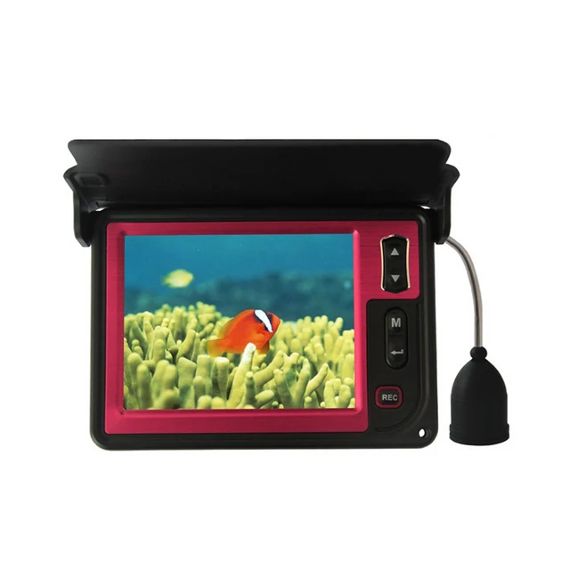 Cheap 2 LED 600TVL 3.5'' Color LCD Monitor Underwater Ice Video Fishing Camera System Visual Fish Finder LQ-3505D with 15m Cable