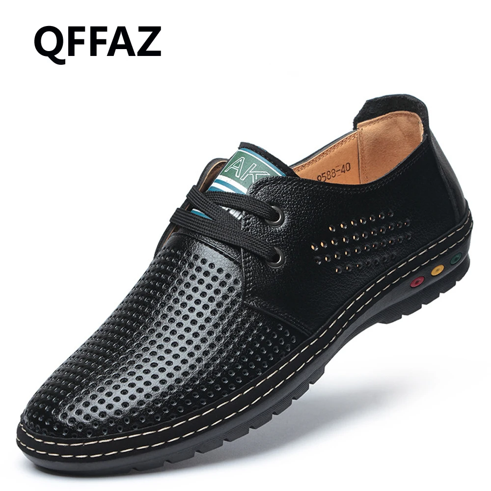 QFFAZ 2018 новые летние модные сандалии мужские быстросохнущие пляжные туфли на