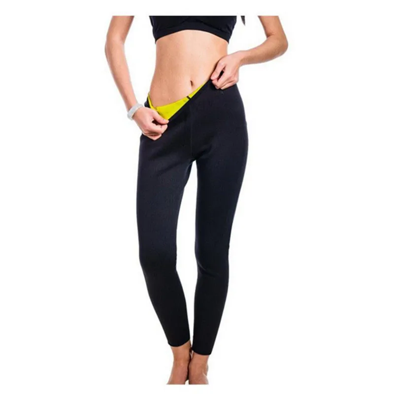Спортивные штаны для женщин, неопреновые длинные брюки, облегающее Корректирующее белье, трусы для похудения, снижающие объем жира, снижающие объем сауны под брюками