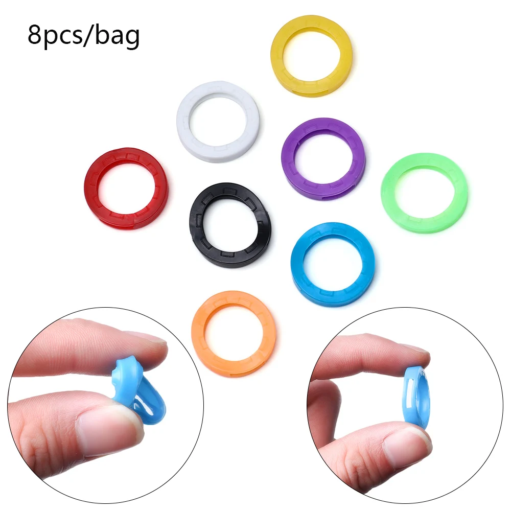Hollow Silicone Key Cap Covers 8Pcs/Set Key Organizer key organizer,key case,key holder,key purse