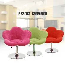 Одноместный стул в форме цветка регулируемый по высоте стул барная стойка Кафе Отель обеденный компьютерное кресло кровать номер cadeira