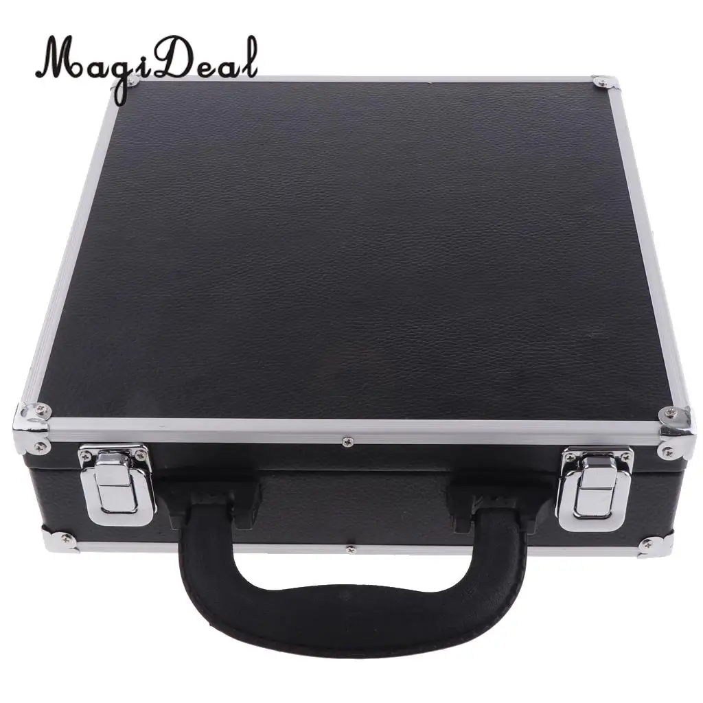 PU Billiard Storage Snooker Box Pool Balls Carrying Case For Billiard Accessory with Carry Handle Black