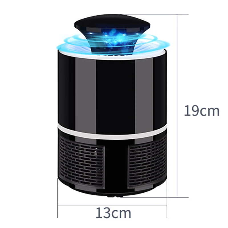 1 шт безызлучательной USB москитная убийца, убийца лампы электрические комаров Фотокатализ mute Главная светодиодный ошибки ловушка для