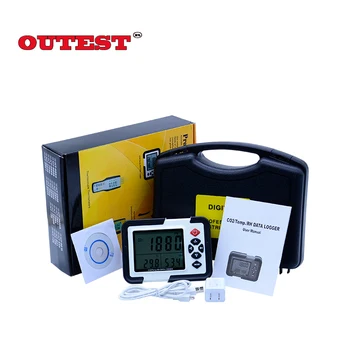 

HT-2000 Digital CO2 Meter CO2 Monitor Detector Gas Analyzer 9999ppm CO2 Analyzers Temperature Relative Humidity Tester