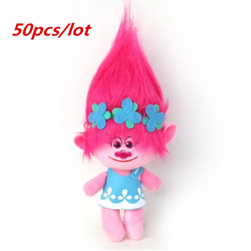 50pcs /lot DHL UPS Delivery Dreamworks Movie Trolls Toys Plush Trolls Poppy Trolls Figures Magic Fairy Hair Wizard Kids Toys