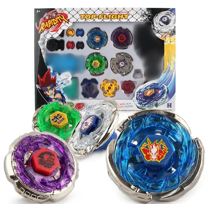 Metal Spinning BSets Fusion 4D 4 Gyro Box Fight Master Spinning Top