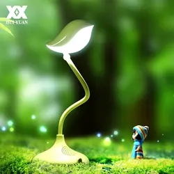 Светодио дный светодиодная креативная настольная лампа в форме птицы 360 градусов Регулировка Забавный подарок для чтения настольная лампа