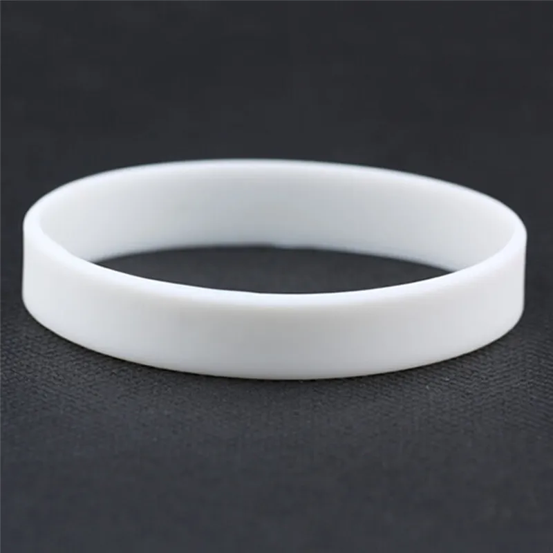 Wholesale Silicone Rubber Wristband Flexible Wrist Band Cuff Bracelet Sports Casual Bangle For Women Men Bracelets & Bangles classic
