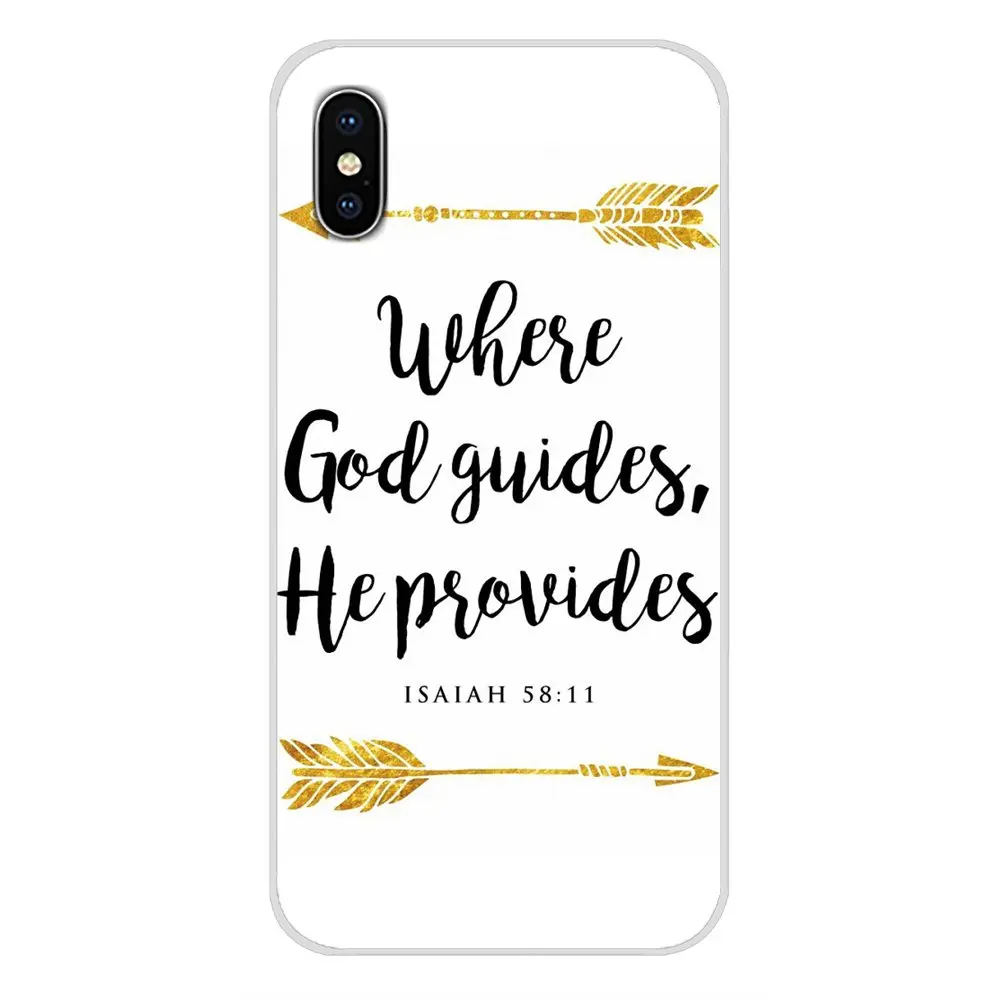 Мягкий чехол для Samsung Galaxy S3 S4 S5 Mini S6 S7 Edge S8 S9 S10 Lite Plus Note 4 5 8 9 Christian Theme Bible Verse