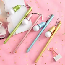 Новинка, 1 шт., креативный светильник, Пылезащитная гелевая ручка, черная 0,38 мм игла, Студенческая ручка для письма, для офиса, канцелярские принадлежности, подарок ребенку