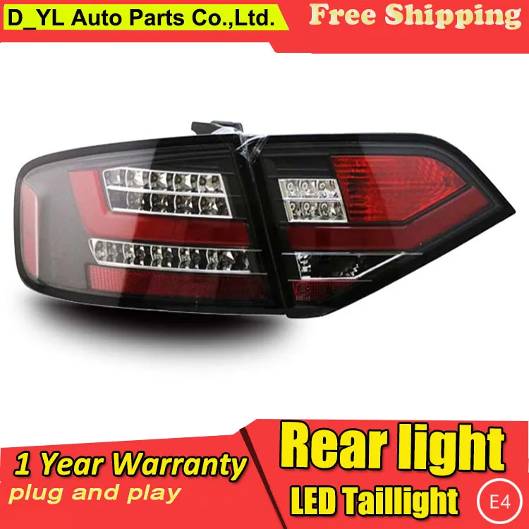 Perfect Car Styling Tail Lamp for Audi A4-B8 LED Tail Light 2009-2012 New Altis LED Rear Lamp LED DRL+Brake+Park+Signal Stop Lamp 4