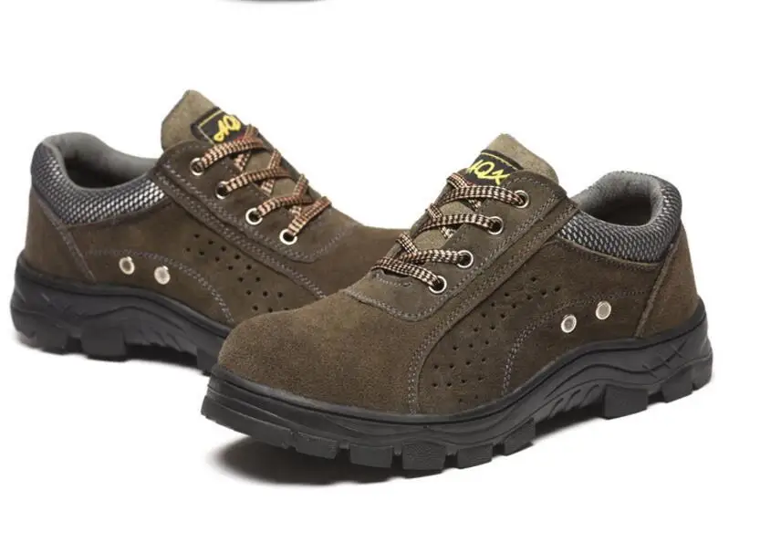 Men Winter Work Safety Shoes Steel Toe Warm Breathable Men's Casual Boots Puncture Proof Labor Insurance Shoes