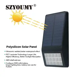 SZYOUMY сенсор солнечной энергии 15 светодиодный солнечный свет Открытый водонепроницаемый 2 вида стилей светодиодный садовый Свет Патио Путь