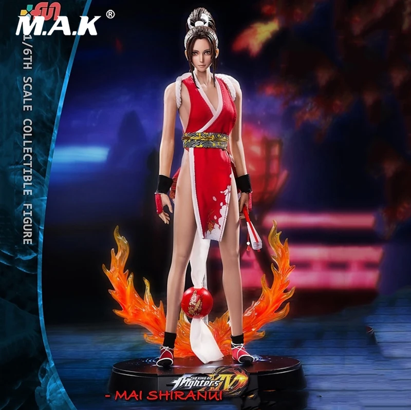 

1/6 Scale King Of Fighters KOF14 Fighting Goddess Mai Shiranui Suit Action Figure Set Sculpt Model 12"Action Figure Body Toys