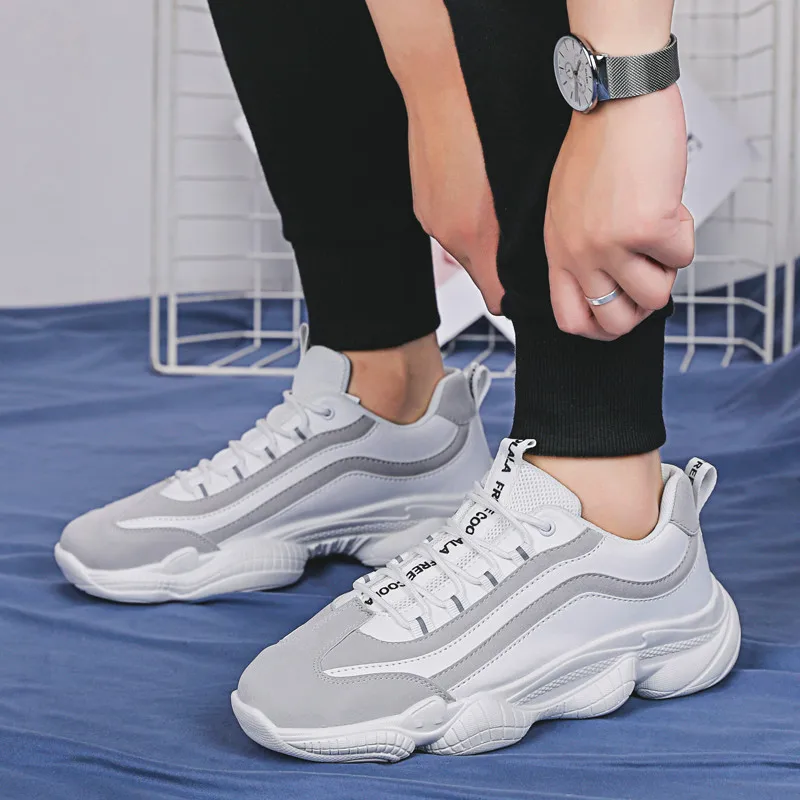 

Spring new coconut bottom soft and breathable comfortable fashion lace-up shoes sports shoes men's shoes