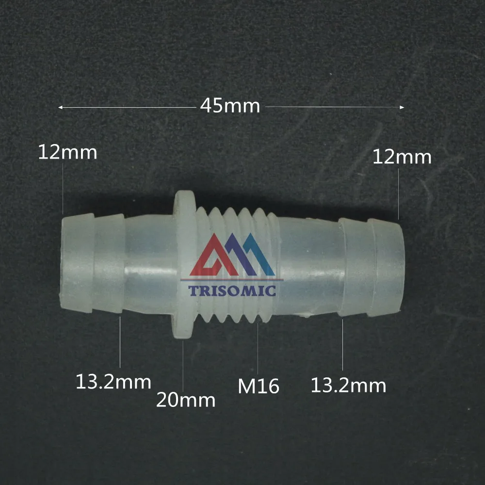 12mmm1612mm Straight Reducing Connector Plastic Fitting Barbed
