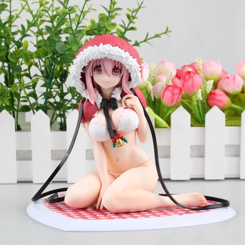 2017 Sexy Girl Figuras Dolls Christmas Super Sonico in Bikini PVC Action Figure Toys Brinquedos Decor Gift 13cm  (4)