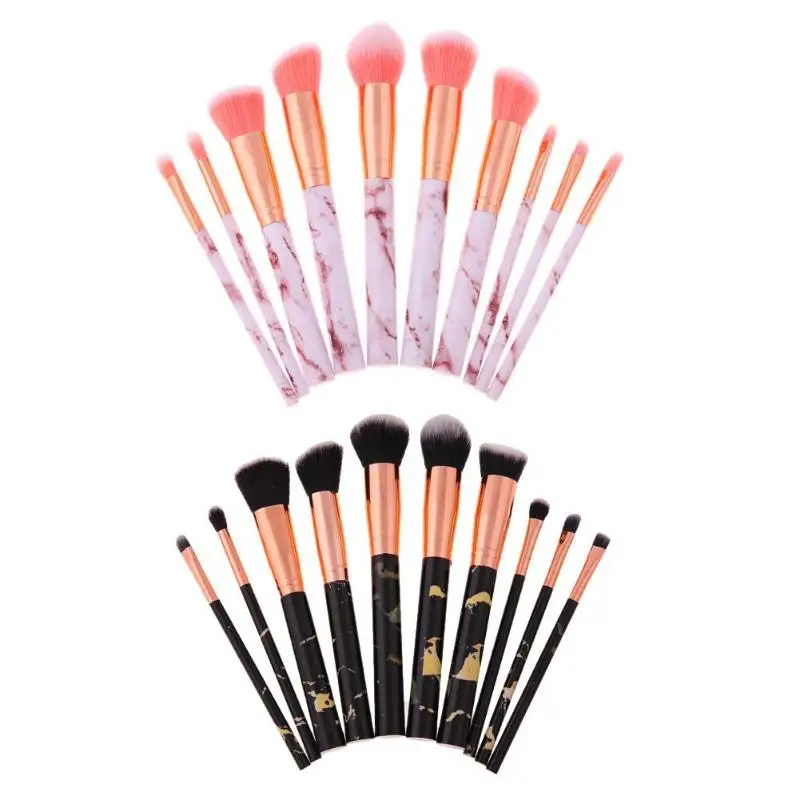 

10pcs Makeup Brushes Eye Shadow Eyebrow Lip Marbling Powder Brush Makeup Brush Comestic Tools Dropshiping