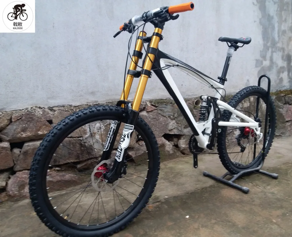 Excellent Kalosse M610  Hydraulic   Soft-tail  frame  mountain bike  AM/FR  26*2.35   Downhill bicycle   30  speed  26er  DH bike 19