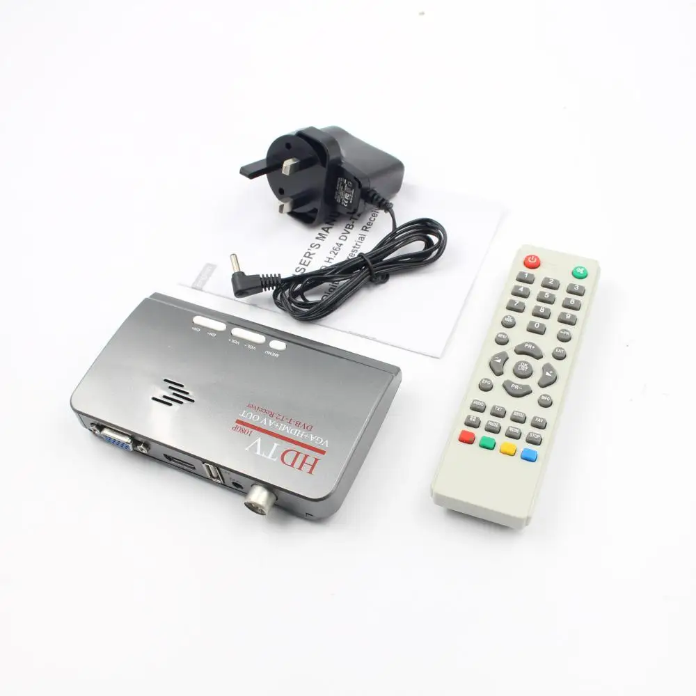 Цифровой ТВ ресивер HDMI DVB T T2 dvbt2 спутниковый VGA AV CVBS с USB тюнером для Mpeg 4 H.264 пультом