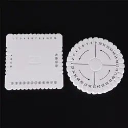 DIY Круглый квадратный ручной работы Бисероплетение диск форма для плетения плетеный канат ручной работы инструмент