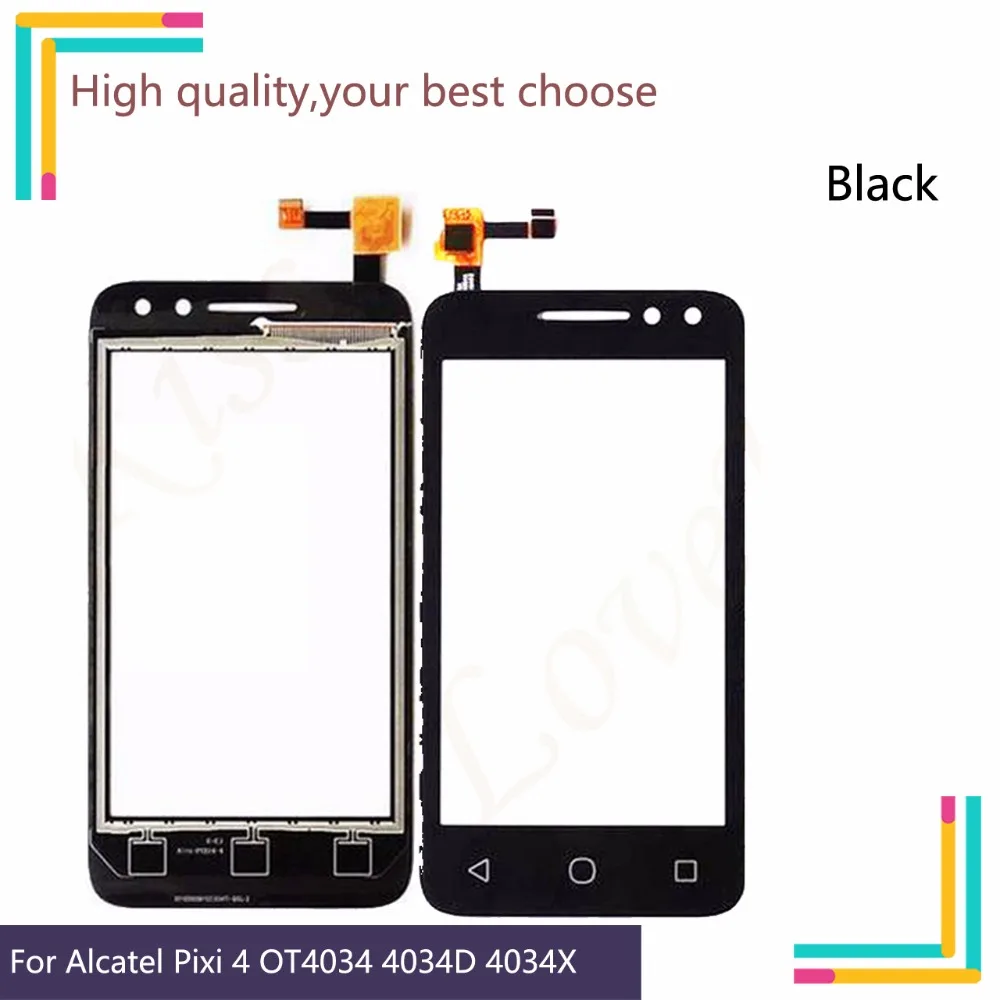 Для Alcatel One Pixi 4 OT4034 4034D 4034A 4034E OT-4034 сенсорный экран Сенсорная панель дигитайзер