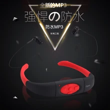 IPX8 водонепроницаемые наушники гарнитура Mp3 плеер 4 Гб памяти FM радио Плавание Дайвинг Mp3