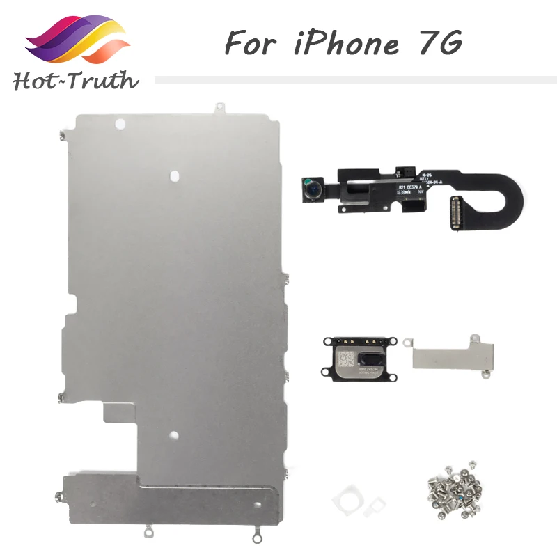 

Spare Parts of Details for Apple iPhone LCD for iPhone 7 7G Metal Backplate Earpiece Speaker Full Sets Screws Free Shipping