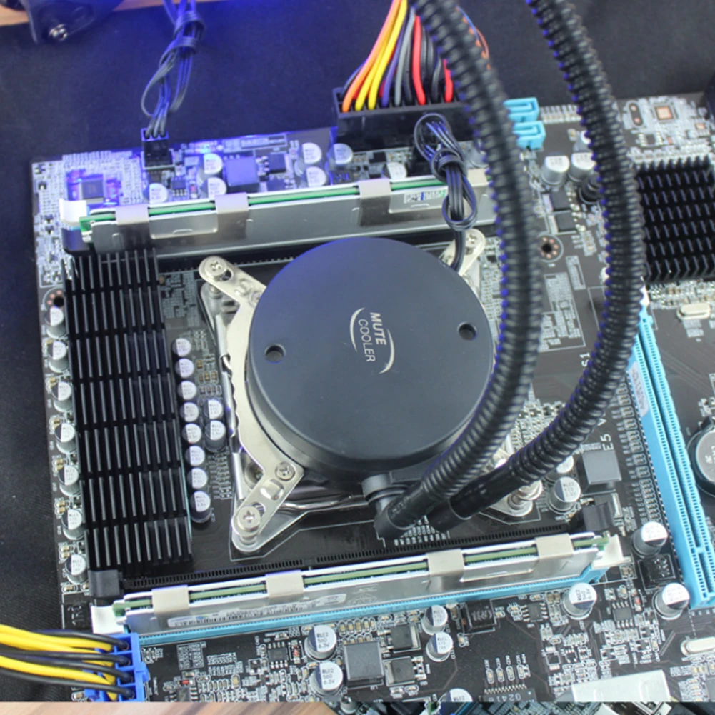 Универсальный 12V pcu радиатор водяного охлаждения ПК кулер cpu бесшумный