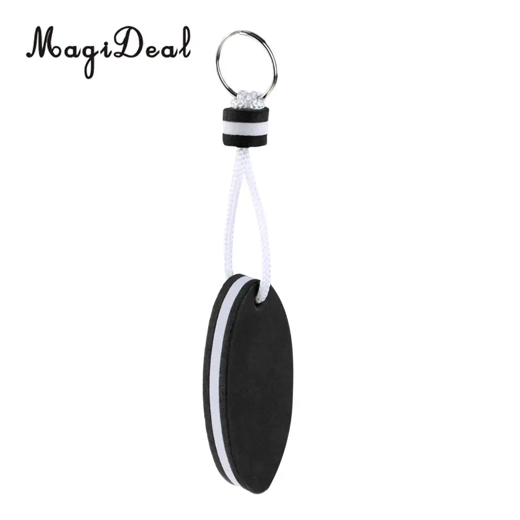 MagiDeal 5 Pieces Oval Shaped EVA Foam Floating Key Ring Boat Keychain for Marine Fishing Rafting Canoeing Sailing Accessories