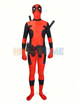 

Deadpool Costume Spandex Fullbody Adult Halloween Cosplay Costumes Show zentai Suit Hot Sale Free Shipping