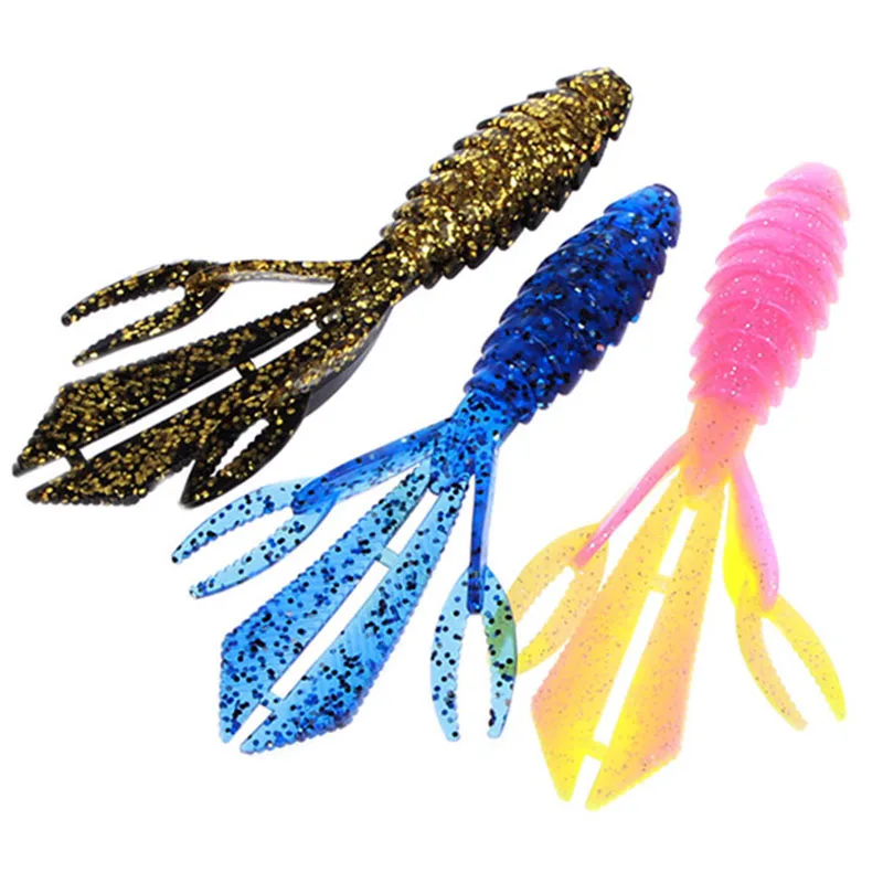 3pcs/Lot 125mm 14g Big Shrimp Soft Fishing Bait JIG Soft Shrimp Lure