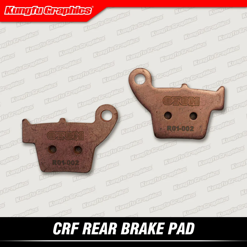 

KUNGFU GRAPHICS Rear Brake Pad for HONDA CRF250R CRF450R 2004 2005 2006 2007 2008 2009 2010 2011 2012 2013 2014 2015 2016 2017